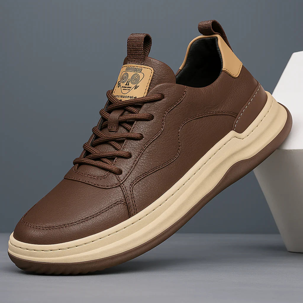 NOBLE ITALIANA GENUINE LEATHER SNEAKERS