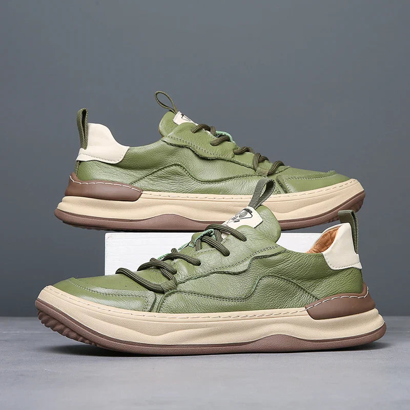 NOBLE ITALIANA GENUINE LEATHER SNEAKERS