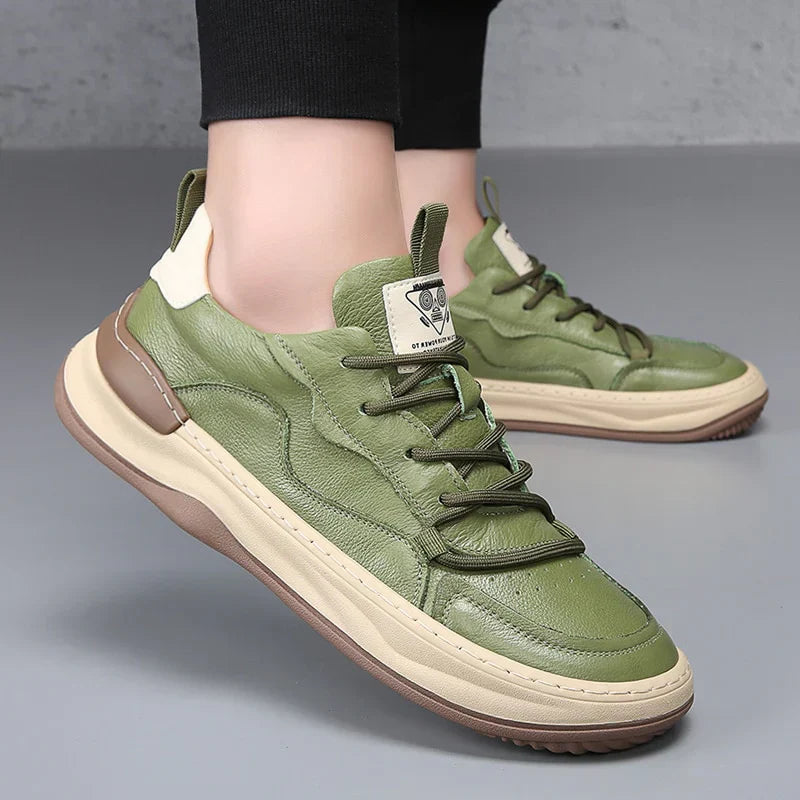 NOBLE ITALIANA GENUINE LEATHER SNEAKERS