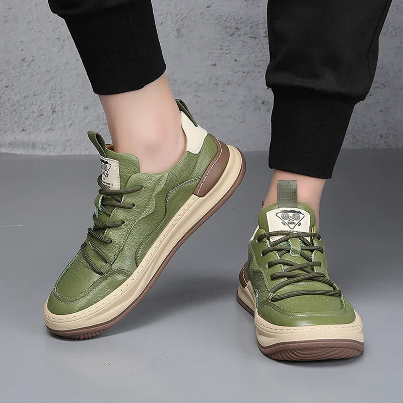 NOBLE ITALIANA GENUINE LEATHER SNEAKERS