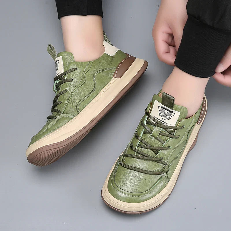 NOBLE ITALIANA GENUINE LEATHER SNEAKERS